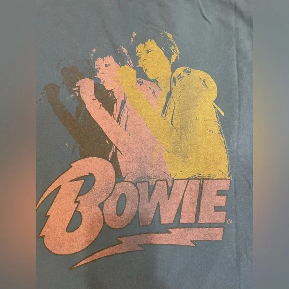 Junk Food Clothing Vintage Distressed Bowie Tee - Picture 3 of 5